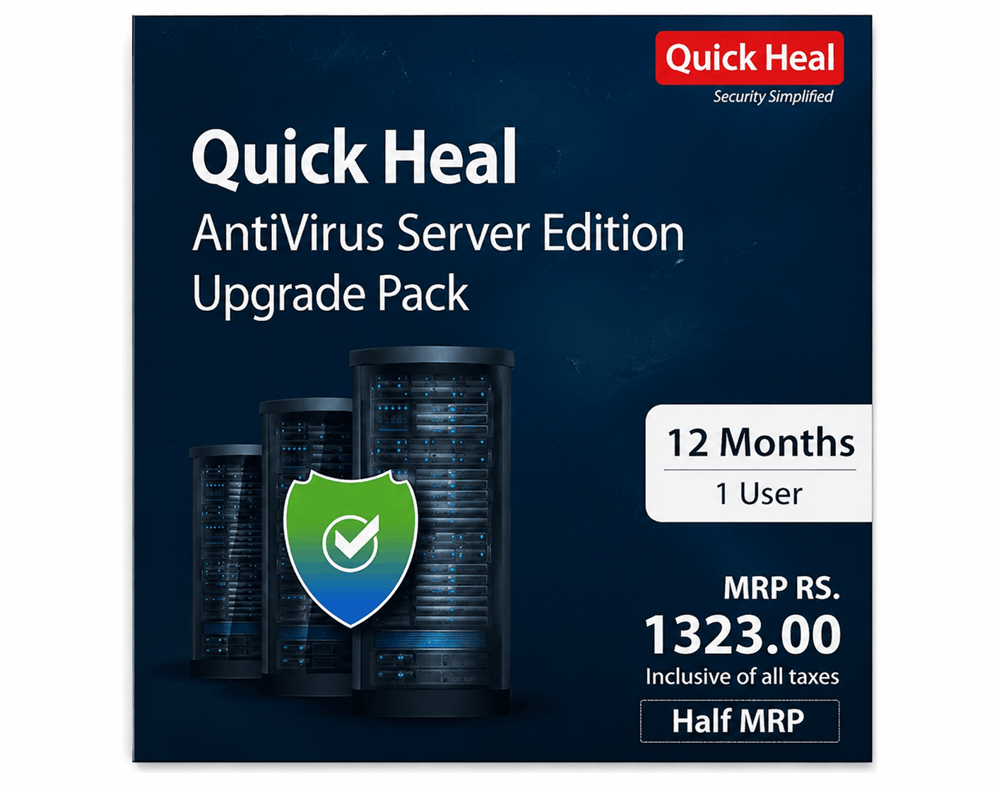 Quick Heal Server Upgrade (Renewal)
1 PC 1 YEAR